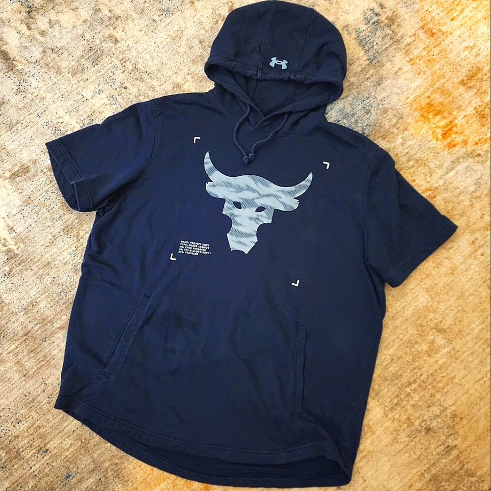 Under Armour Project Rock Terry Short Sleeve Hoodie